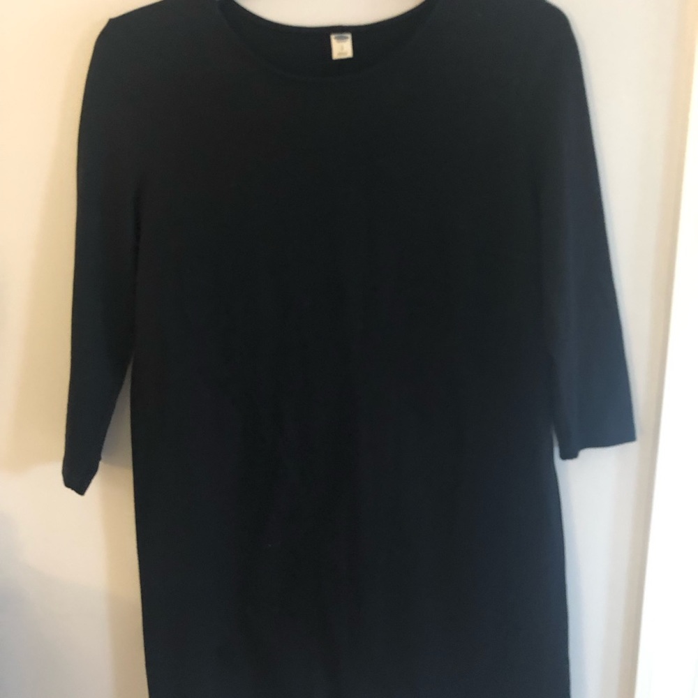 Black loose fit dress